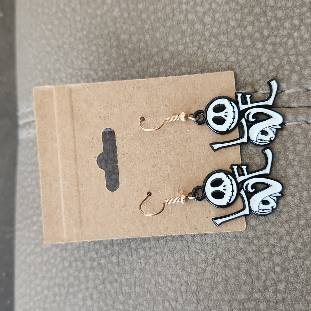 Jack Skellington Dangle Earrings New